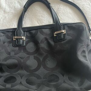 Coach Black Signature Satchel